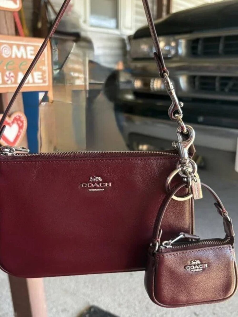 Nolita 19 Wine Red Mini Bag Charm